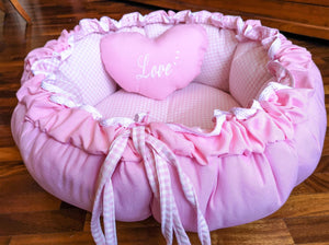 Custom Hand-Made Design - Round Soft Cushion Pet Bed