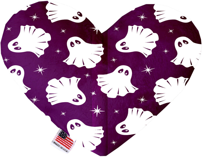 Purple Ghost Heart Dog Toy