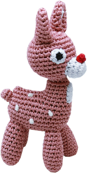 Knit Knacks - Rudy the Reindeer - Organic Cotton