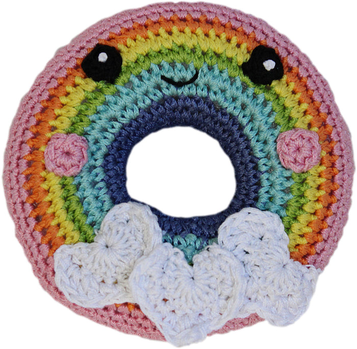 Knit Knacks - Rainbow Donut - Organic Cotton