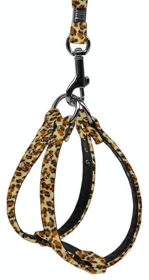 Animal Print Step-In Harness - Jaguar