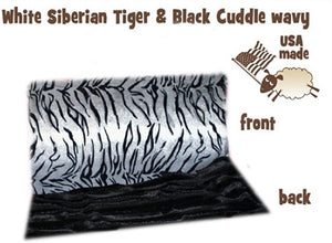 Luxurious Plush Pet Blanket - White Siberian Tiger